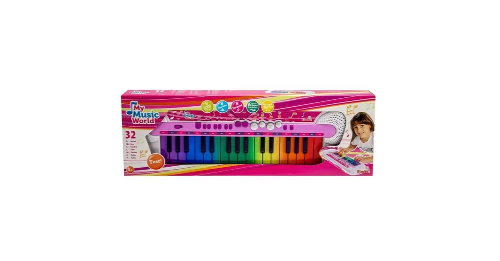 Expressz kézbesítés My Music World Szivárvány színű zongora – Simba Toys