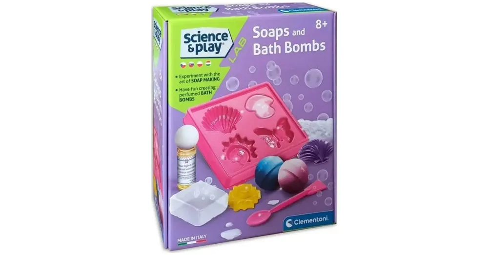 SciencePlay Szappan és fürdőbomba készítő készlet – Clementoni Outlet