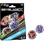 Beyblade X Dupla csomag – Beat Tyranno 4–70Q Knife Shinobi 4–80HN pörgettyű – Hasbro Gyors szállítás