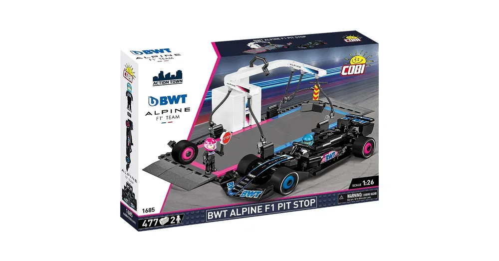 COBI BWT Alpine F1 boxutca versenyautóval építőjáték (1685) Kihagyhatatlan ajánlat