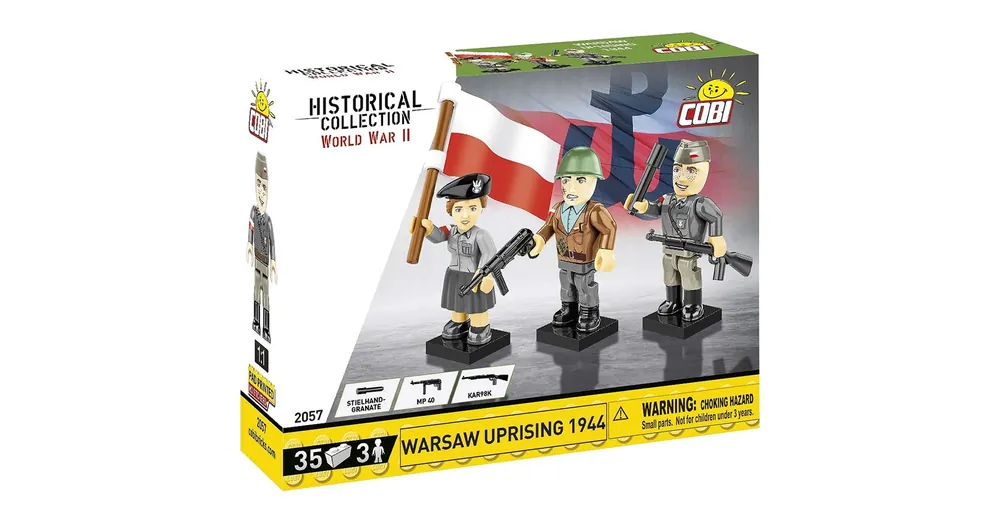 Szuper akció COBI WWII Varsói lázadás figura szett (2057)