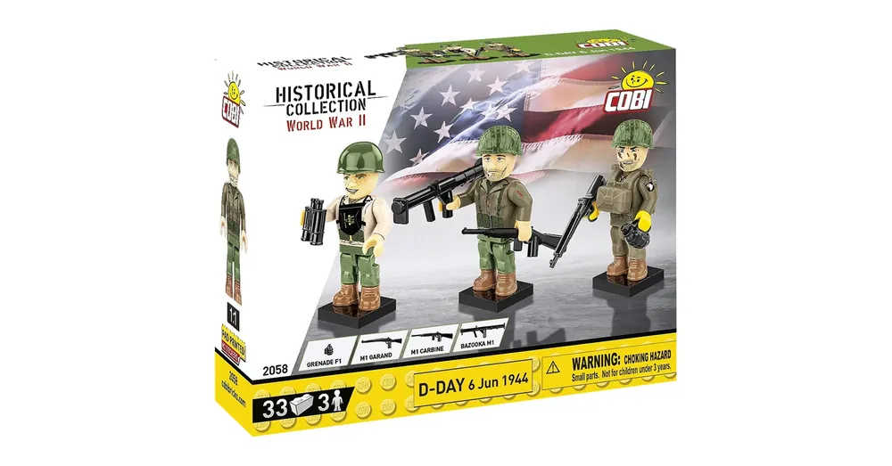 COBI WWII D nap 1944. június 6. figura szett (2058) Prémium