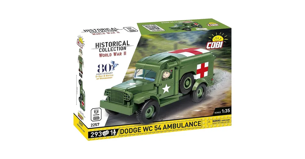 Legnépszerűbb COBI Dodge WC-54 Ambulance mentőautó építőjáték (2257)