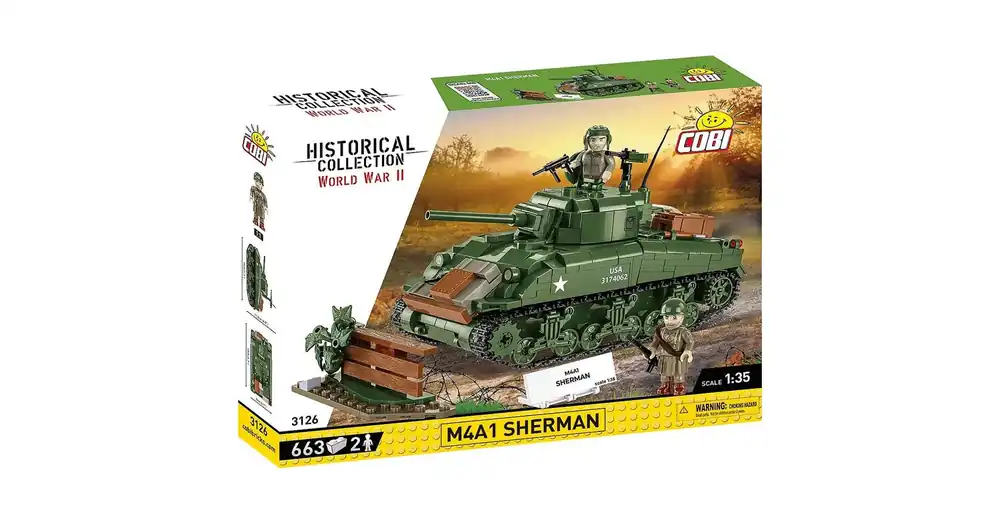 COBI M4A1 Sherman tank építőjáték (3126) Outlet