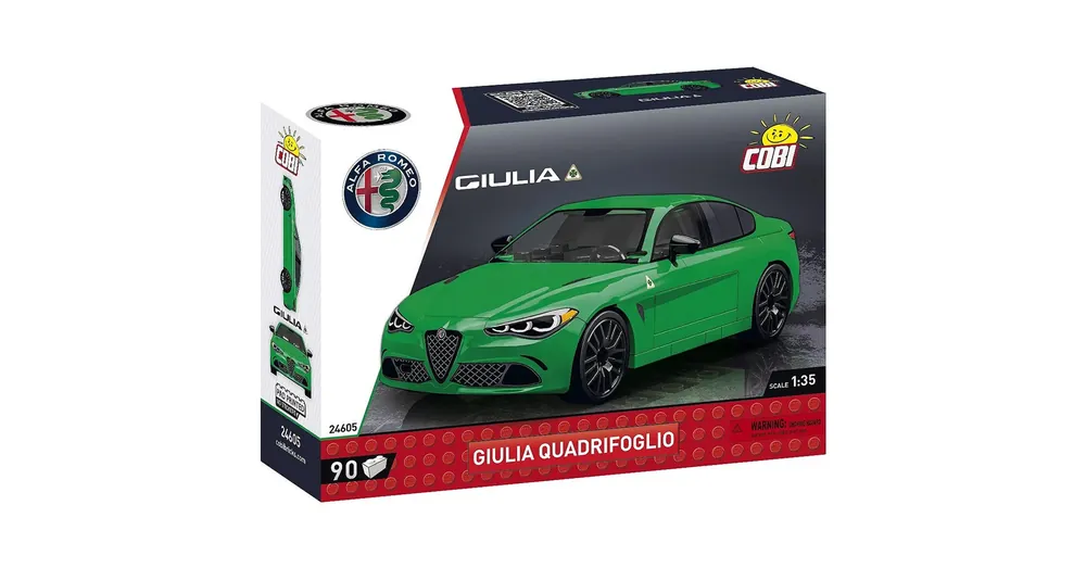 COBI Alfa Romeo Giulia Quadrifoglio zöld építőjáték (24605) Szuper ajánlat
