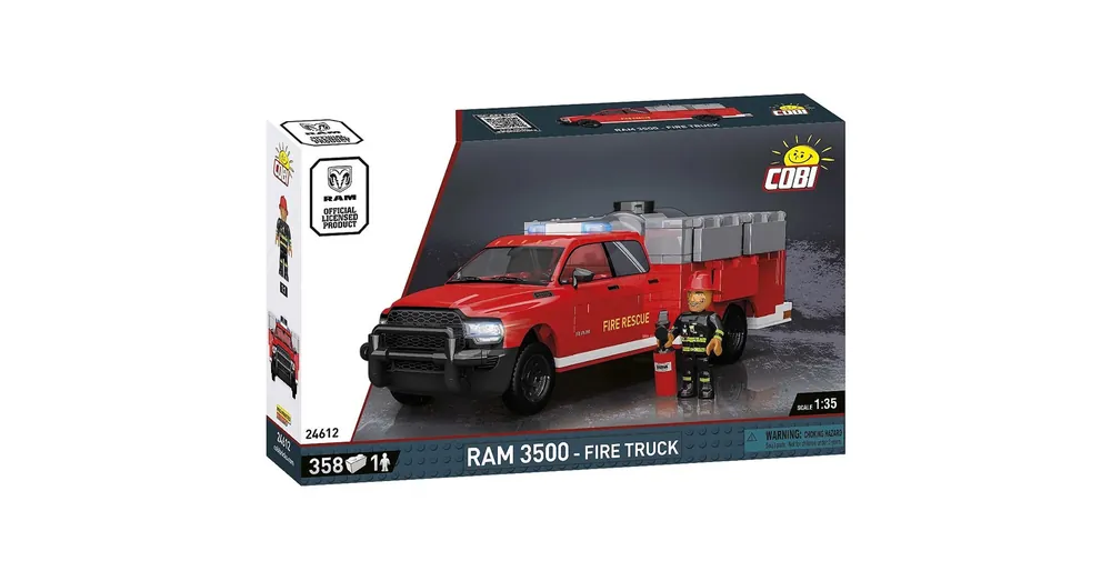 COBI Dodge RAM 3500 tűzoltóautó építőjáték (24612) Azonnali szállítás