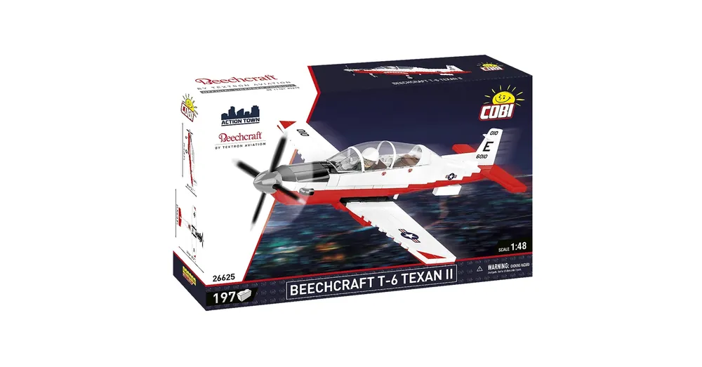 Nézd meg most COBI Beechcraft T-6 Texan II piros-fehér építőjáték (26625)