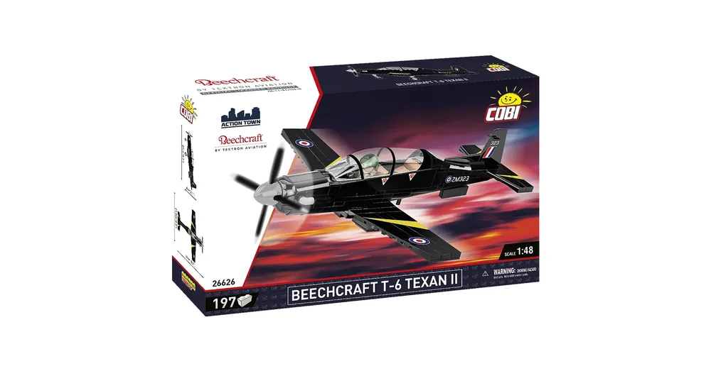 COBI Beechcraft T-6 Texan II fekete építőjáték (26626) Árengedmény