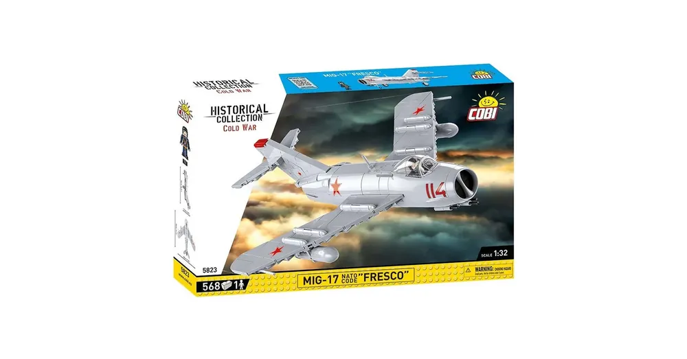 Expressz szállítás COBI MiG-17 vadászrepülőgép építőjáték (5823)