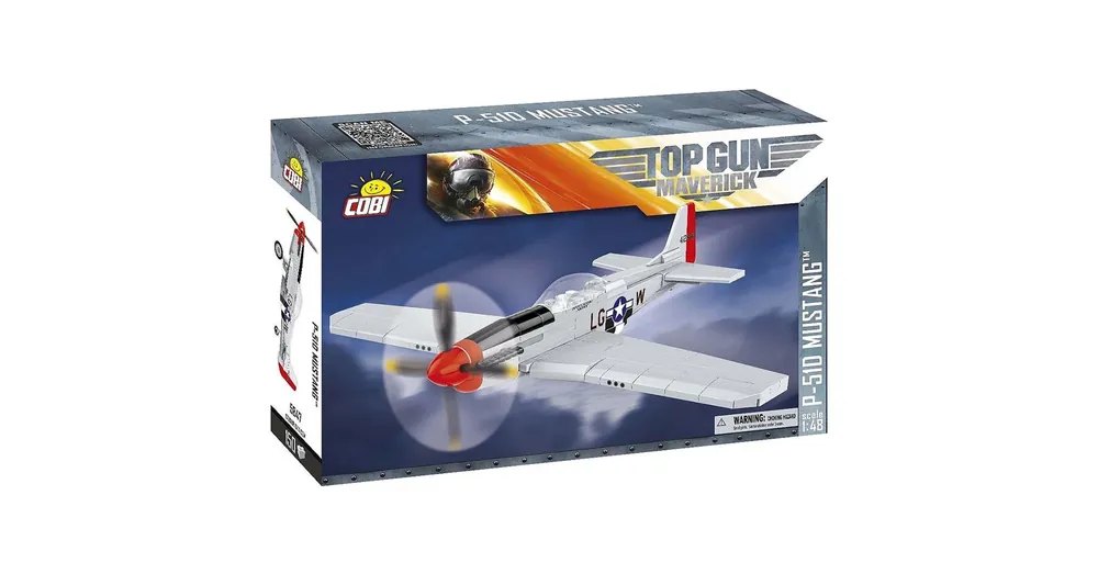 Bestseller COBI Mustang P-51D „TOP GUN Maverick” repülőgép építőjáték (5847)