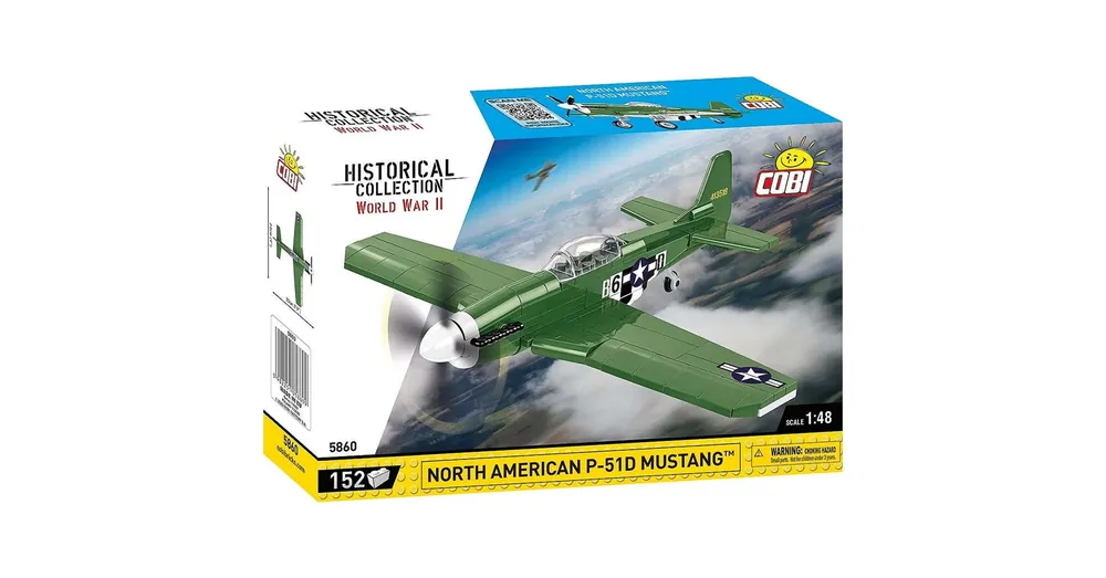 Kihagyhatatlan ajánlat COBI Mustang P-51D vadászrepülőgép építőjáték (5860)