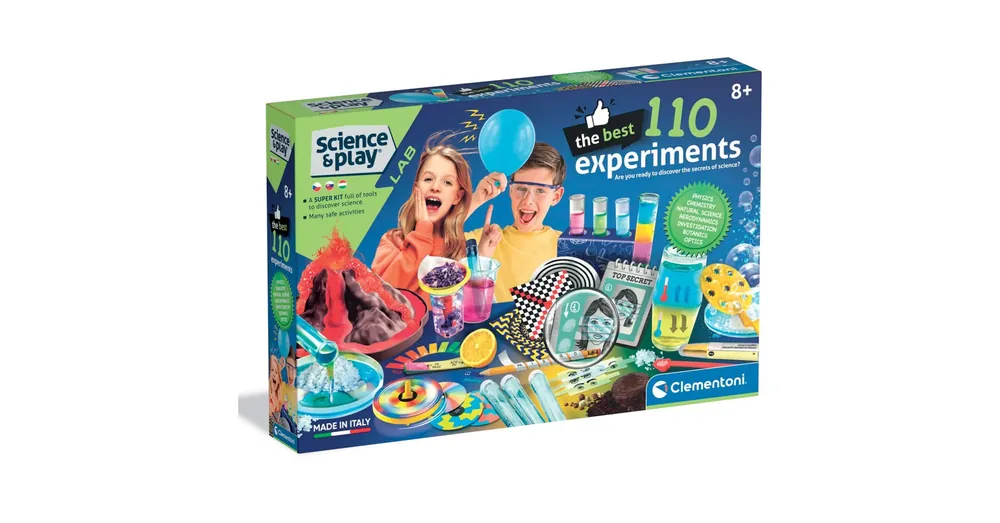 Alacsony ár Science Play 110 legjobb kísérlet tudományos játékszett – Clementoni