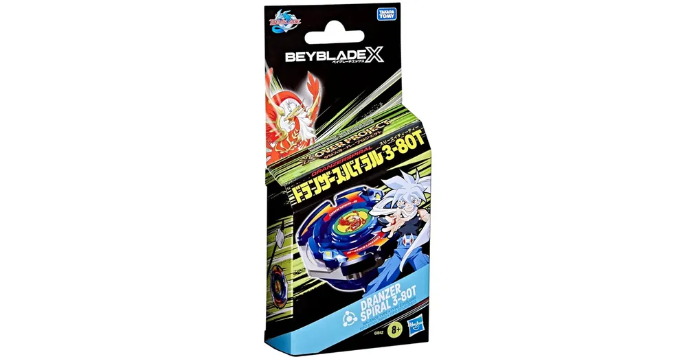Beyblade X X-Over project Dranzer Spiral 3–80T kezdőszett – Hasbro Outlet