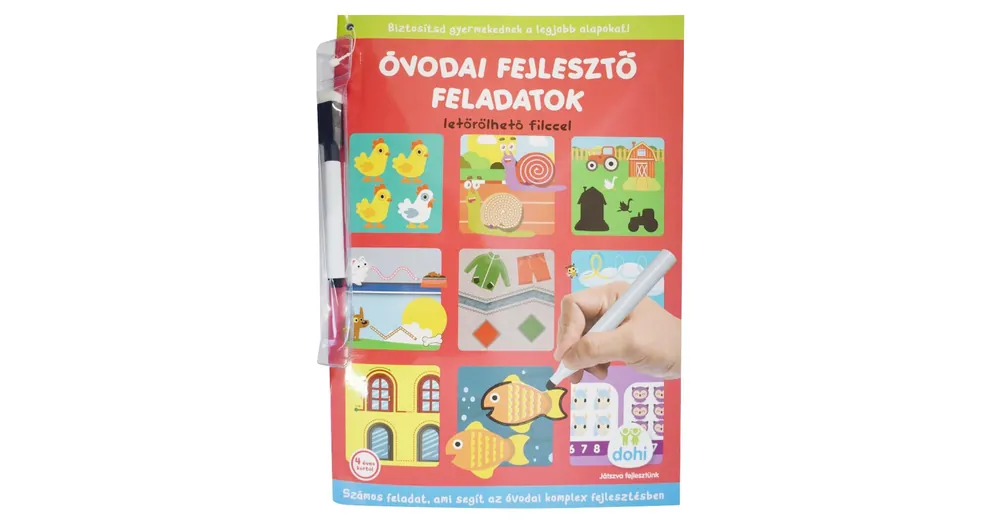 Óvodai fejlesztő feladatok letörölhető filccel – D-Toys Exkluzív ajánlat