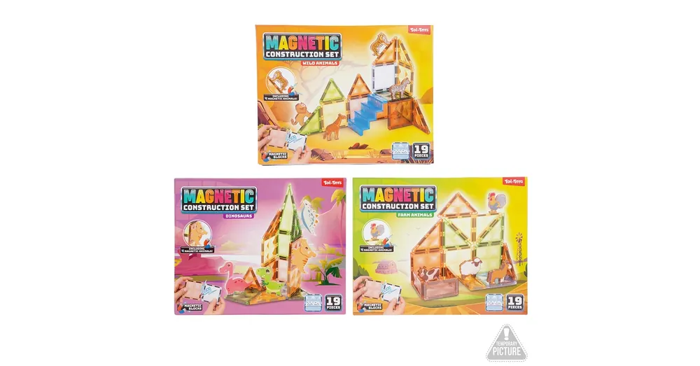 Vedd meg online Magnetic Mágneses állatos építőkészlet 19 db-os többféle 1 db