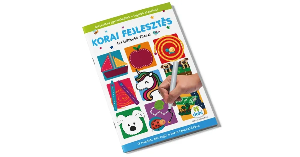 Korai fejlesztés foglalkoztató füzet letörölhető filccel Outlet