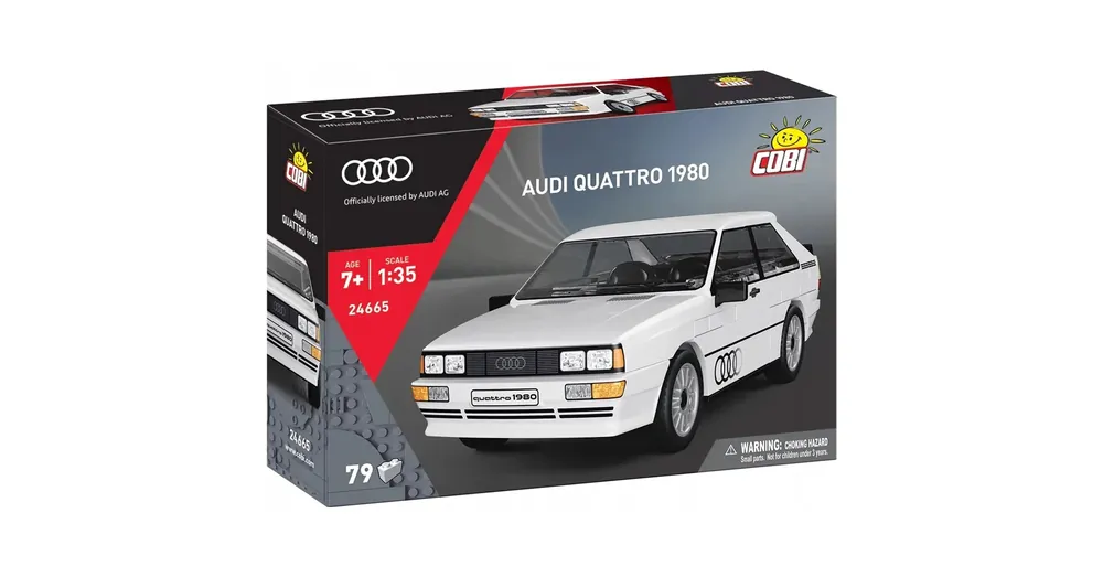 COBI Audi Quattro 1980 fehér autó építőjáték (24665) Exkluzív ajánlat