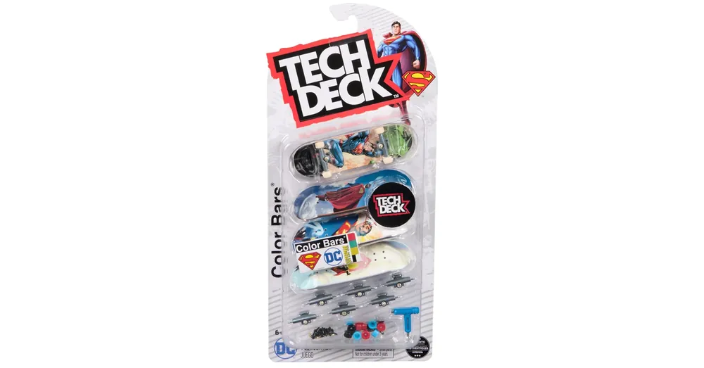 Tech Deck Superman fingerboard 4db-os gördeszka szett - Spin Master Végkiárusítás