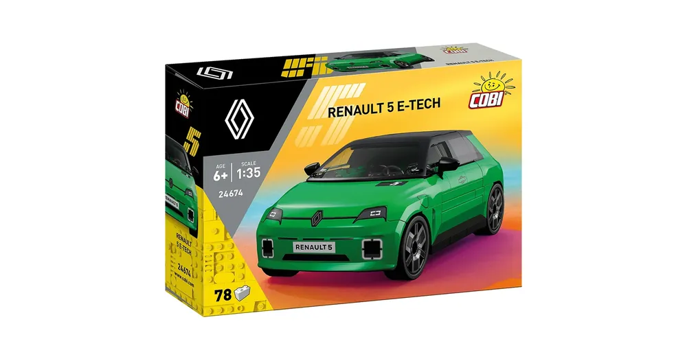 COBI Renault 5 E-Tech zöld autó építőjáték (24674) Azonnali szállítás