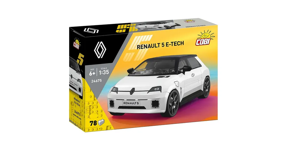 COBI Renault 5 E-Tech fehér autó építőjáték (24675) Szuper akció