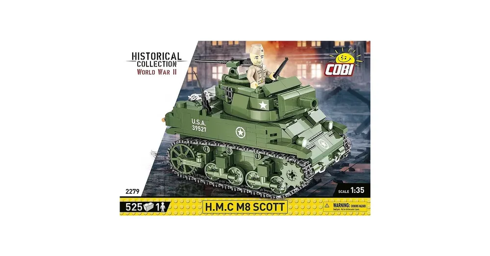 Akciós ár COBI WWII H.M.C M8 Scott tank építőjáték (2279)