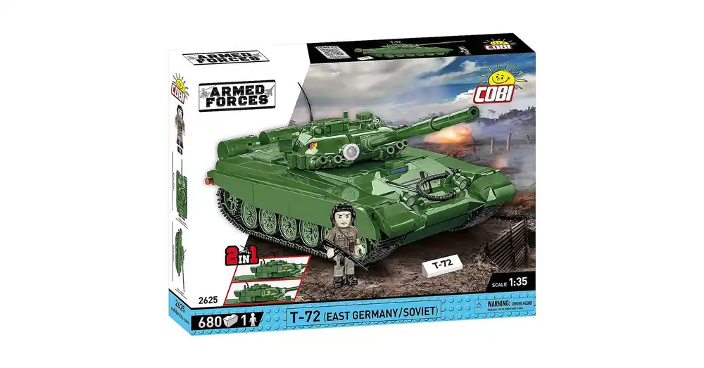 COBI Armed Forces T-72 (East Germany/Soviet) harckocsi építőjáték (2625) Újdonság