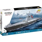 COBI WW II U-Boot U-52 (Type VIIB) hajó építőjáték (4852) Azonnal elérhető
