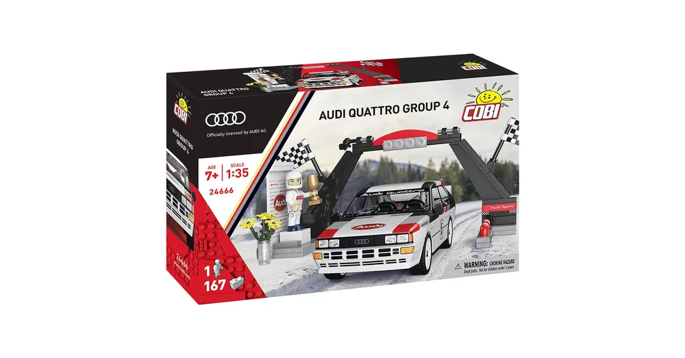 Szezonális akció COBI Audi Quattro Group 4 autó építőjáték (24666)