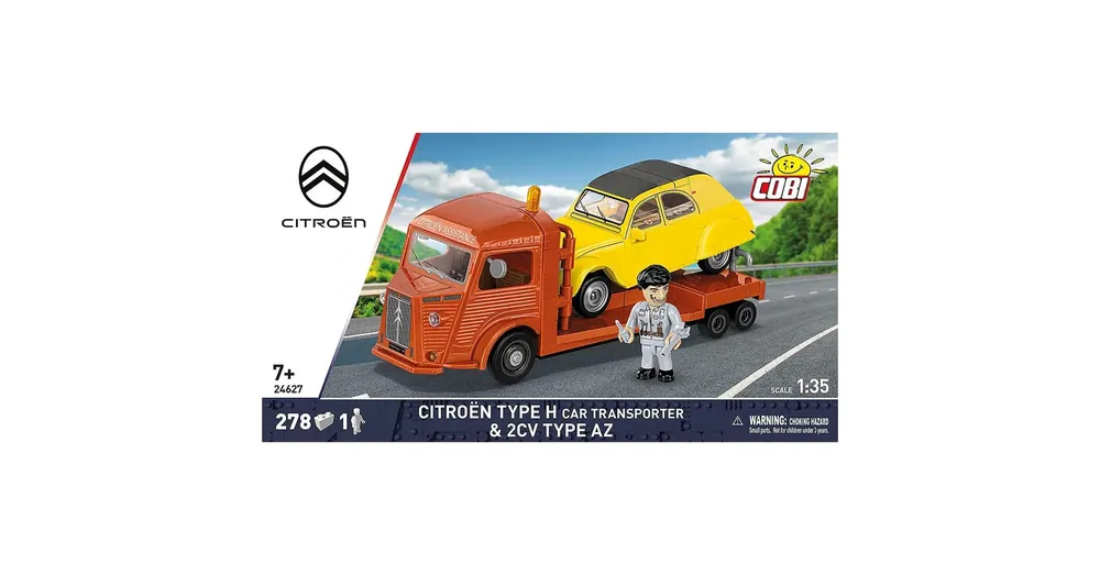 COBI Citroen Type H Car Transporter 2CV Type AZ autó építőjáték (24627) Szuper ajánlat