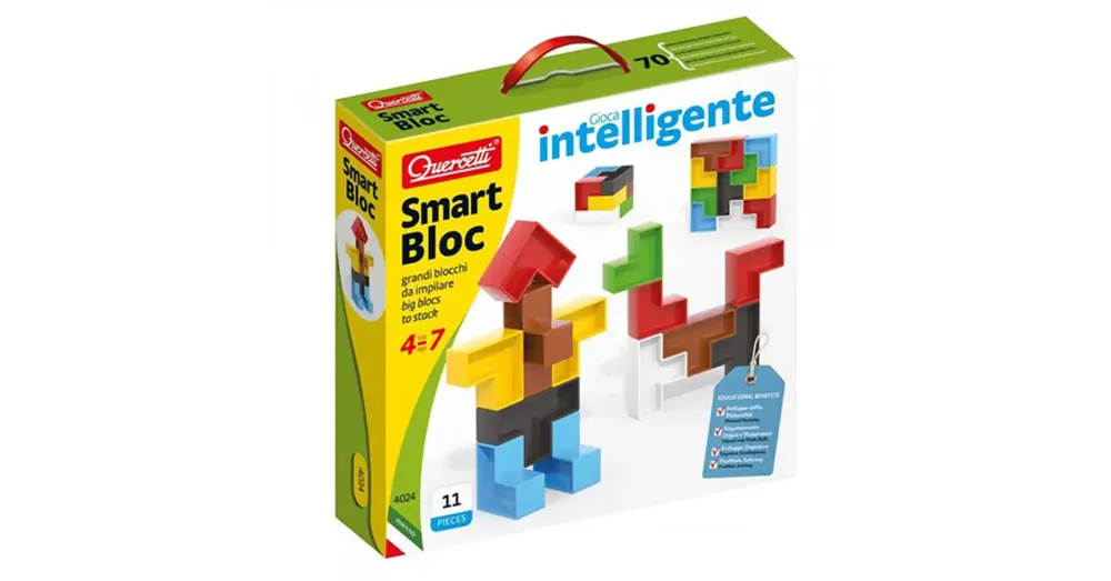 Quercetti Smart Block készségfejlesztő építőjáték 11 db-os Akció