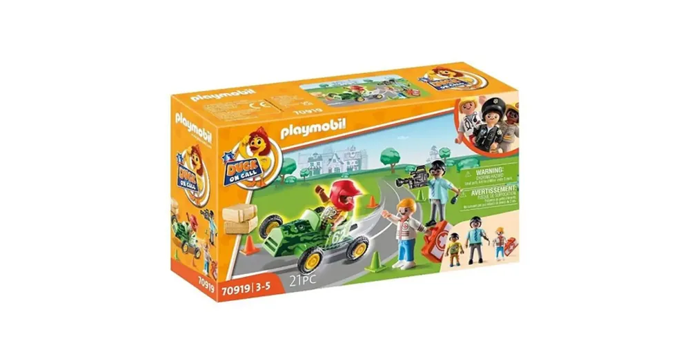 Expressz szállítás Playmobil Duck on Call Mentők bevetésen versenybaleset (70919)