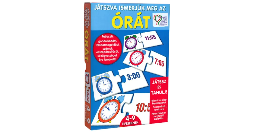 Prémium Játszva ismerjük meg az órát