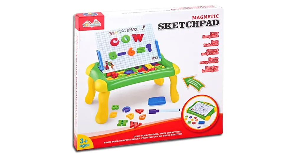 Gyors szállítás Mágneses rajzasztal szett betűkkel és számokkal 33 cm