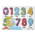 Számok fa puzzle fogantyúval – Melissa Doug Alacsony ár