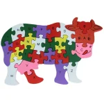 ABC fa oktató boci puzzle Végkiárusítás