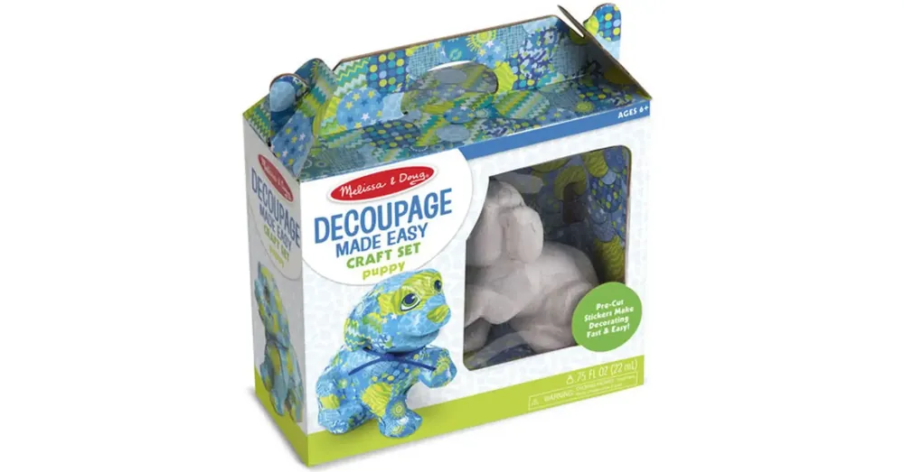 Gyors kiszállítás Kiskutya decoupage szett – Melissa Doug