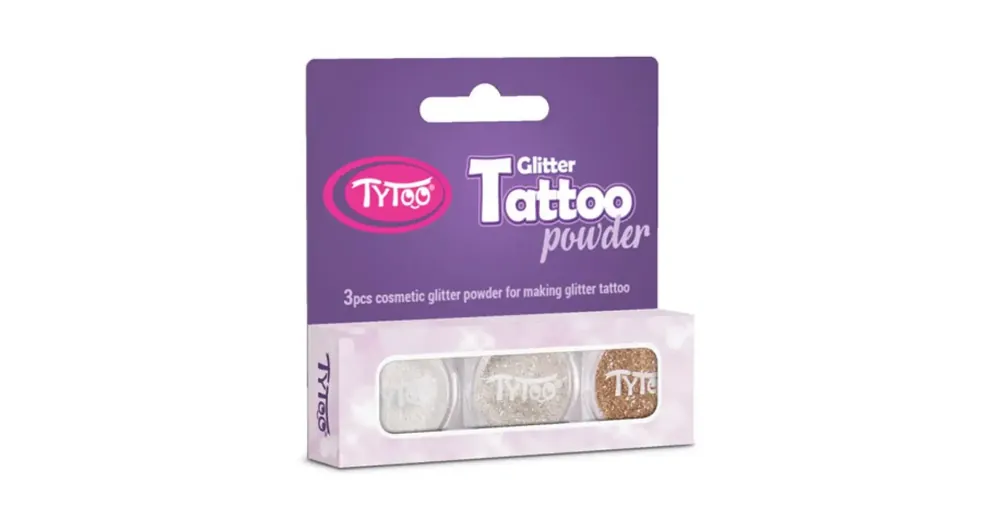 Gyors kiszállítás TyToo Gyémánt, fehér és pezsgő színű csillámpor szett 3×2,5ml