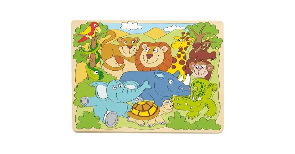 Biztonságos vásárlás Afrika állatai formapuzzle – Woodyland