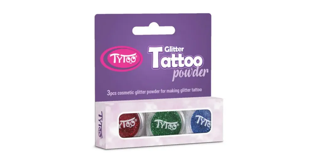 Árengedmény TyToo Kék, piros és zöld csillámpor szett 3×2,5ml