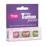 Korlátozott ajánlat TyToo Rózsaszín, arany és pezsgő színű csillámpor szett 3×2,5ml