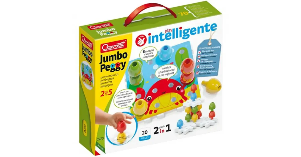 Quercetti Jumbo Pötyi 2 az 1-ben 20 db-os szett Legjobb ár