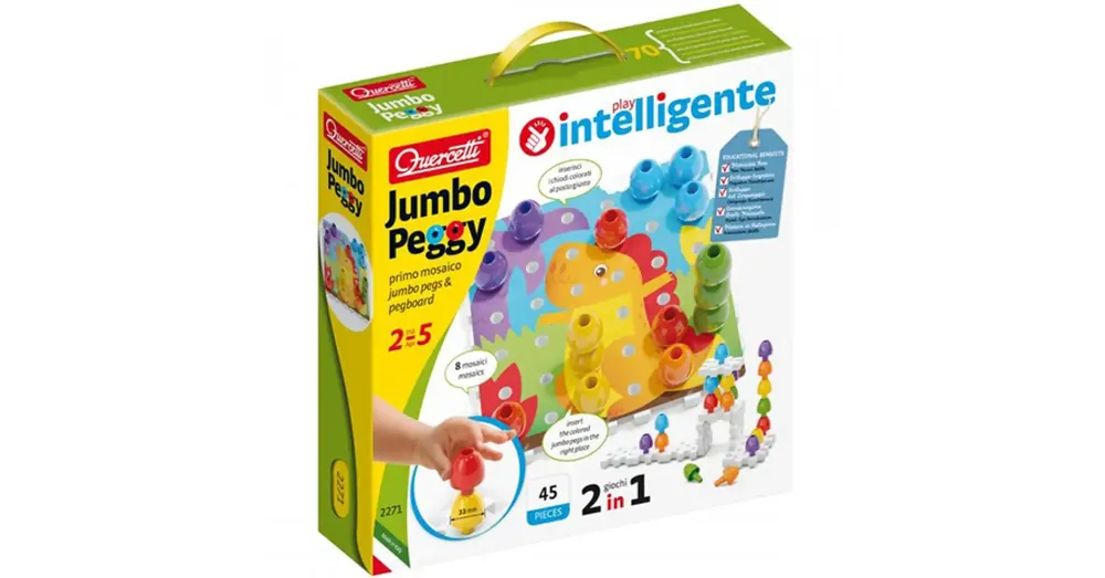 Árengedmény Quercetti Jumbo Pötyi 2 az 1-ben 45 db-os szett
