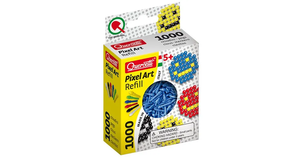 Quercetti Pixel Art kék színű 4 mm-es pötyi utántöltő 1000 db-os Vedd meg online