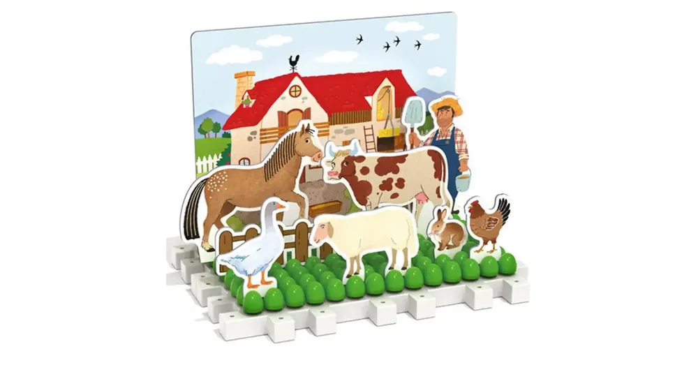 Kedvezmény Quercetti Montessori Farm és erdő pötyi 3 db-os játékszett