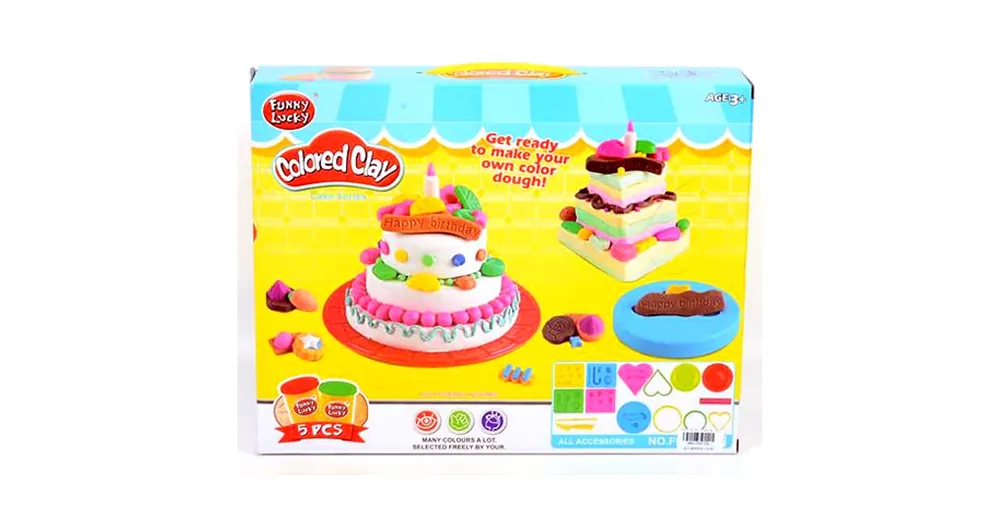 Funny Lucky szülinapi torta gyurma szett Akció