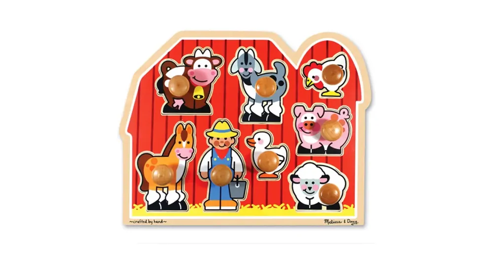 Farm fa forma puzzle fogantyúval – Melissa Doug Exkluzív ajánlat