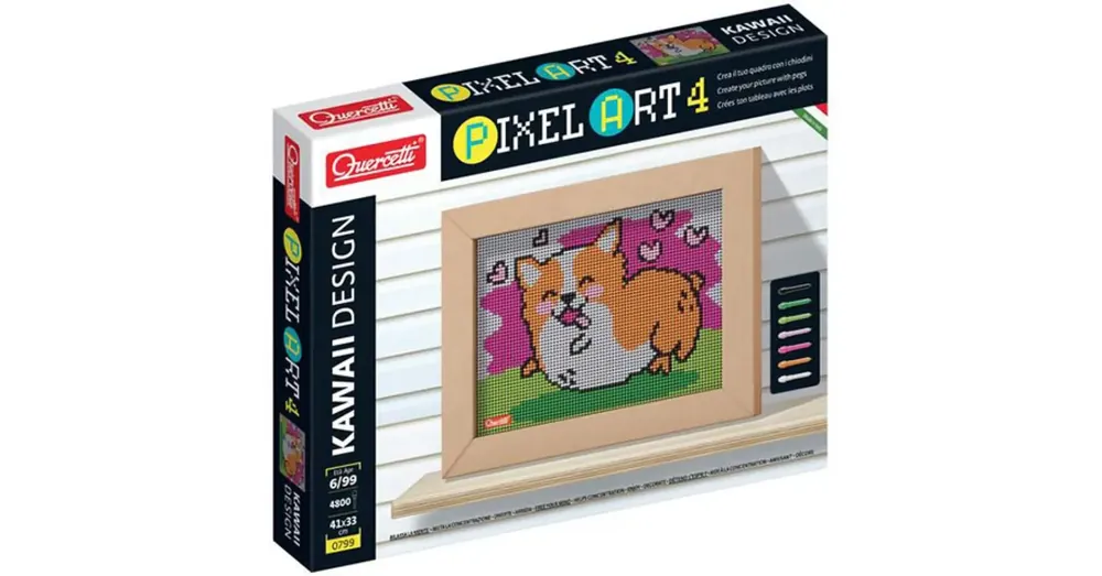 Quercetti Pixel Art 4 Kawaii Corgi pötyi Legnépszerűbb