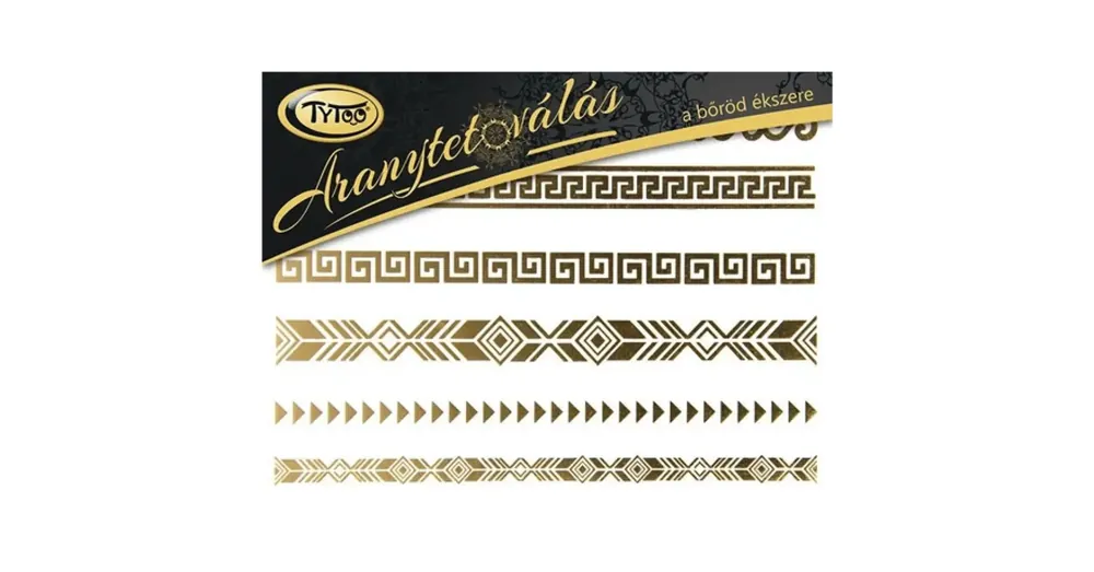 Gyors szállítás TyToo Aranytetoválás Karkötő és bokalánc szett 21×15 cm