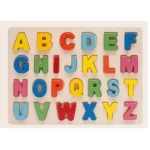 Fa ABC betűi színes formaillesztő puzzle Szuper akció
