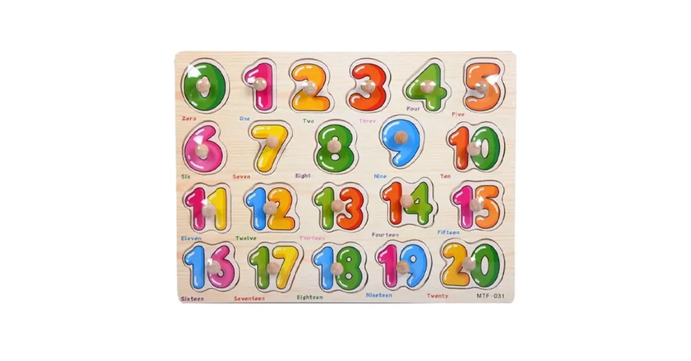 Fa számos puzzle 0–20-ig Népszerű